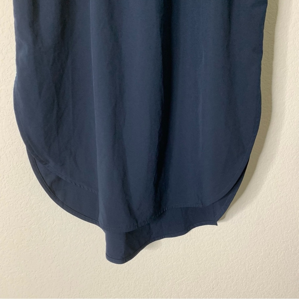 CALIA Womens navy blue sleeveless racerback tie waist midi dress L - Picture 2 of 10